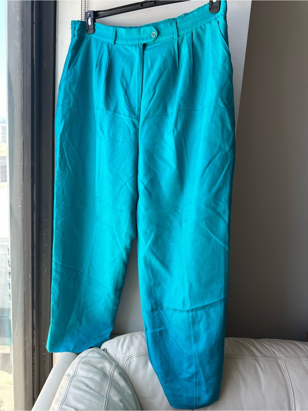 Lane Bryant Teal Dress Pants 100% silk